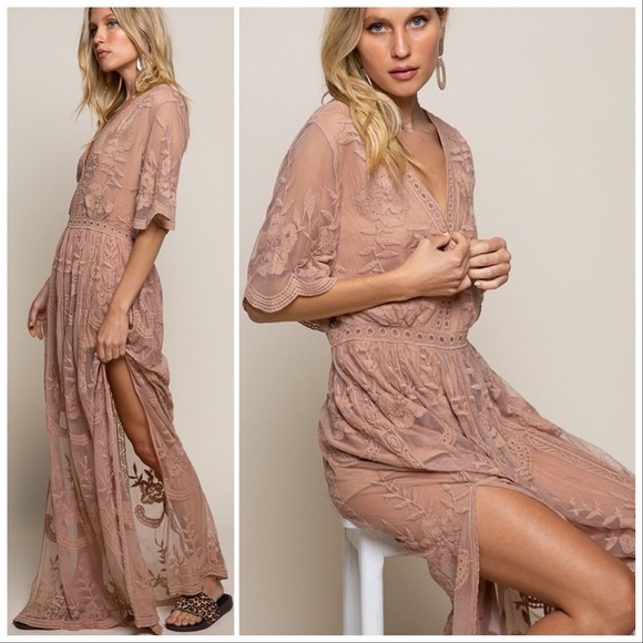 Strawberry Fields Hand-weaved Lace Dress - Picture 2 of 13